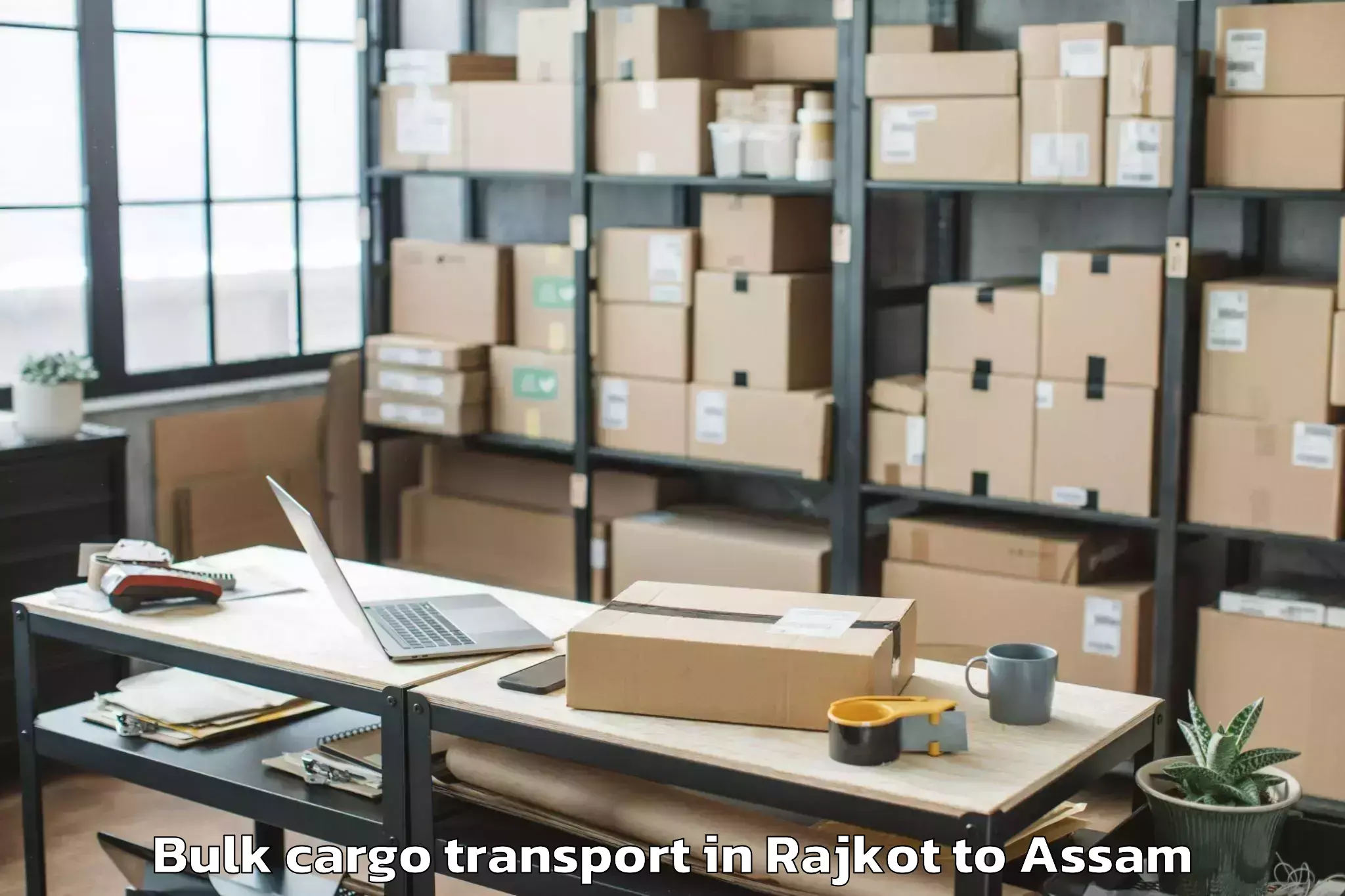 Professional Rajkot to Nagaon Bulk Cargo Transport